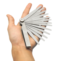Metric Steel 13 Blade Feeler Gauge 0.05 To 1.0Mm Spark Plug Measure Gap Tool Set