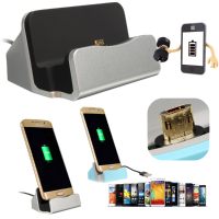 Micro Usb Desktop Charger Sync Data Dock Cradle Stand Station For Tablet Cell Phone