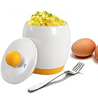 Microwave Egg Cooker Portable Design With Lid Instant Scrambled Ceramic Egg Poacher