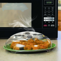 Microwave Hover Anti Sputtering Cover New Food Splatter Guard Microwave Splatter Lid With Steam Vents 11.5 Inch