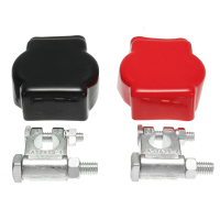 Military Style Battery Terminal Top Post Kit (+ And  ) With Covers