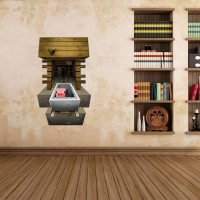 Minecraft Game 3d Pig And Tramcar Diy Home Decal Decor Wall Mural Decoration Sticker