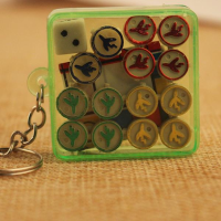 Mini Flying Chess 3.7X3.7X1cm Family Friend Travel Board Game Toys