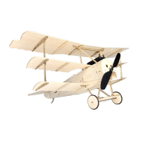 Minimumrc Fokker Dr.I 350mm Wingspan Balsa Wood Triplane Warbird Rc Airplane