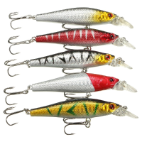 Minnow 5pcs/lots Fishing Lures Bass Crankbaits Hooks Tackle Crank Baits 8cm/9g