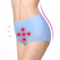 Modal Magnet High Waist Elastic Solid Color Breathable Women Briefs Panties