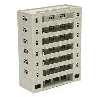 Models Railway Dormitory School Building Unpainted Scale 1:160 N Ho For Gundam