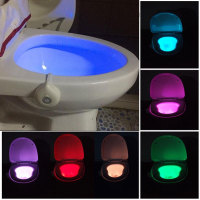 Motion Activated Toilet Night Light Bowl Bathroom Led 8 Color Lamp Sensor Lights