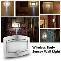 Motion Sensor Activated Led Wall Light Battery Operated Lamp For Home Indoor Corridor