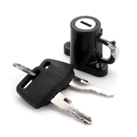 Motorcycle Helmet Lock Motorbike Hanger Hook With 2 Black Keys