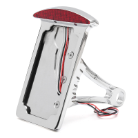 Motorcycle License Plate Led Tail Light Vertical Side With Mount Bracket For Harley