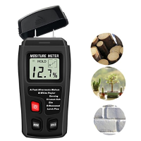 Mt10 Digital Wood Moisture Meter Detector 2 Pins Wood Humidity Portable Tester Gradening Tools