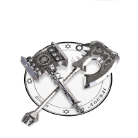 Mu Diy 3d Blood Tomahawk Destroy Of The Hammer Puzzle Model Silver Color For Kids Children Gift