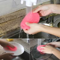 Multi fonction Silicone Brush Magic Dish Bowl Pot Pan Wash Cleaning Brushes Cooking Tool Cleaner Sponges Scouring Pads Kitchen Accessories