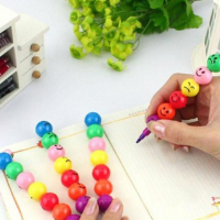 Multicolor Cartoon Expression Sugar Coated Haws Crayon