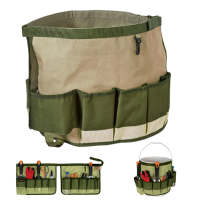Multifunction 600d Oxford Garden Tool Bag Organizer Foldable Hardware Tools Kit Bag