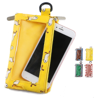 Multifunctional Earphone Jack Touch Screen Purse Phone Wallet For Phone Under 4.7 Inch