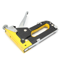 Multipurpose Three Way Shooting Staple Gun Yellow Stapler Staple