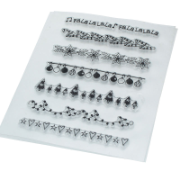 Music Notes Balloon Pattern DIY Paper Art Card Transparent Stamps Sillicone Scrapbooking 18.5X16.5Cm