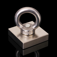N35 40x40x44.5Mm Eyebolt Ring Magnet Salvage Tool