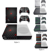 Net Grids Series Designer Skin For Xbox One S Gaming Console+2 Controller Sticker Decal