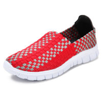 New Korean Hand Knitting Woman Casual Flat Sport Shoes