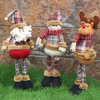New Santa Claus Flexible Snowman Reindeer Doll Christmas Decoration Tree Ornaments Pendant Best Gift