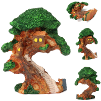 Old Tree House Mini Garden Ornament Miniature Figurine Craft Diy Fairy Plant Pot