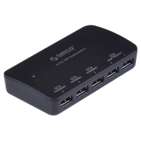 Orico Mpu 5s Bk 5 Port Mini Car Charger 2.4A 1a For Ippad Iphone Android With Ce/fcc/3c/rohs