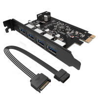 Orico Pvu3 4p V1 4 Port Usb 3.0 Pci E Expansion Adapter Card