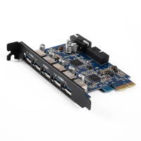 Orico Usb3.0 Pci E Expansion Card Adapter 5 Rear Usb3.0 Port Hub And Internal Usb3.0 20Pin Connector