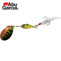 Original Abu Garcia Active H Tiger 7g 12g Spoon Fishing Lure White Feather Treble Hooks Fishing Bait
