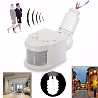 Outdoor Led Security Infrared Pir Motion Sensor Detector Wall Light Lamp Switch Ac110v 240v