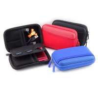 Outdoor Portable Two Layer Shock Proof Power Bank Usb Charging Cable Storage Bag For Phone Earphone