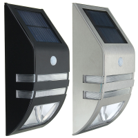 Outdoor Waterproof 2v 0.4W Solar Power Lantern Pir Motion Sensor Led Wall Light Lamp