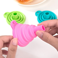 Outdoors Portable Long Neck Silicone Funnel Liquid Packing Funnel Kitchen Gadgets