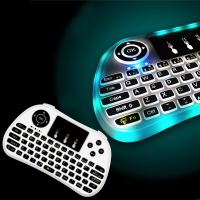 P9 Wireless 7 Colors Side Backlit 2.4G Touchpad Airmouse Mini Keyboard For Android Tv Box Laptop