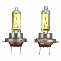 Pair 55w 12v H7 Amber Xenon Headlight High Beam Halogen Light Lamp Bulbs