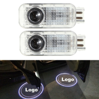 Pair 5w 1800lm Led Door Light Shadow Projector Courtesy Laser Welcome Lamp For Audi