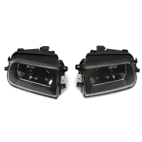 Pair Car Fog Lights Driving Spot Lamps Black Housing For Bmw