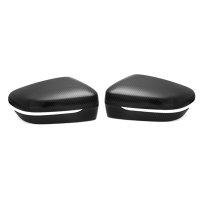 Pair Carbon Fiber Style Side Mirror Cover Cap for BMW G30 G31 530i 540i 520D 5 Series 17 18