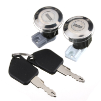Pair Front Door Locks Barrels Set With Keys For Peugeot 106 Mk2 97 04