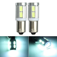 Pair White Bax9s 150° H6w 10smd Side Light Bulbs Canbus Error For Bmw 3 Series F30 F31