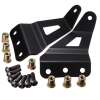 Pair Wind Shield Curved Led Light Bar Mount Brackets For Chevy/gmc