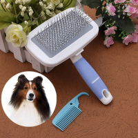 Pet Dog Handle Grip Shedding Brush Pin Hair Fur Comb Grooming Trimmer