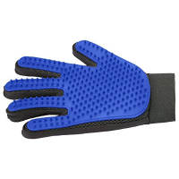 Pet Grooming Glove Gentle Brush Glove Efficient Pet Hair Remover Mitt Massage Tool Five Finger