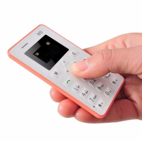 Pink M5 Phone Alarm Clock Thin Mini Pocket Card 128m Storage Mobile Phone