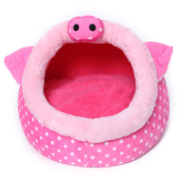 Pink Pig Shape Pet House Kennel Dog Cat Pen