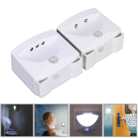Pir Motion Activated Sensor Led Security Night Light Corridor Wall Cordless Lamp
