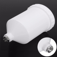 Plastic Air Gravity Feed Spray Paint Gun Threaded Connector Pot Cup